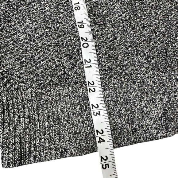 LOFT Marled Bobble Sleeve Sweater Women's Size Medium. Gray/Black Color. - Picture 6 of 8